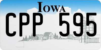 IA license plate CPP595