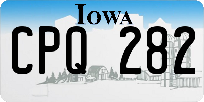 IA license plate CPQ282