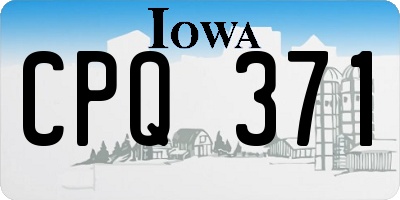 IA license plate CPQ371