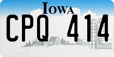 IA license plate CPQ414