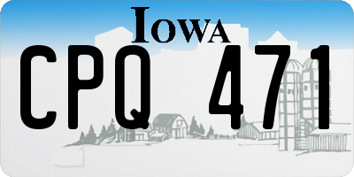 IA license plate CPQ471