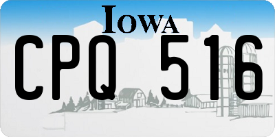 IA license plate CPQ516
