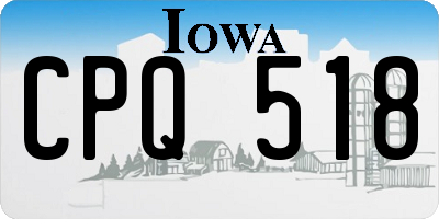 IA license plate CPQ518