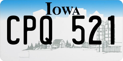 IA license plate CPQ521