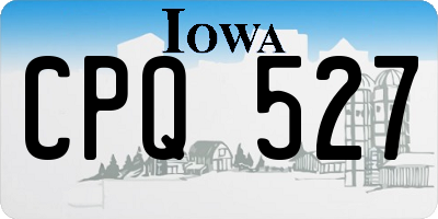IA license plate CPQ527