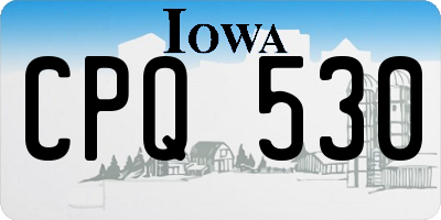 IA license plate CPQ530