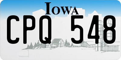 IA license plate CPQ548