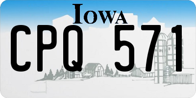 IA license plate CPQ571