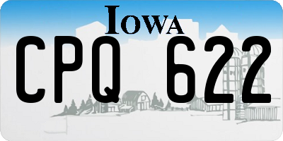 IA license plate CPQ622