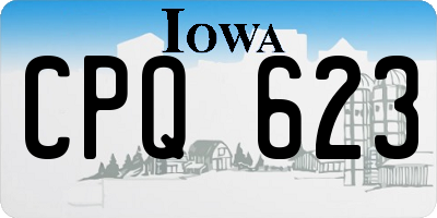 IA license plate CPQ623