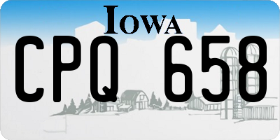 IA license plate CPQ658