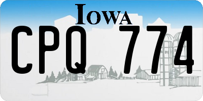 IA license plate CPQ774