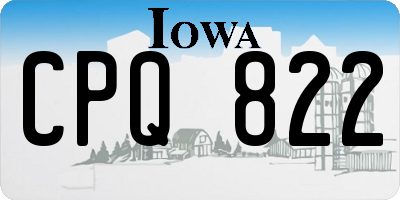 IA license plate CPQ822