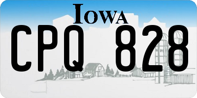 IA license plate CPQ828