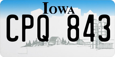 IA license plate CPQ843