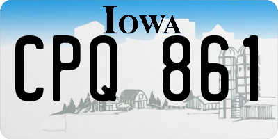 IA license plate CPQ861