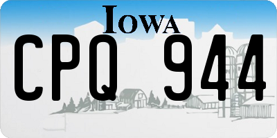 IA license plate CPQ944