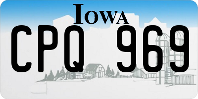 IA license plate CPQ969
