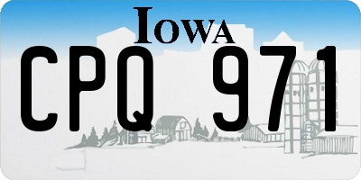 IA license plate CPQ971