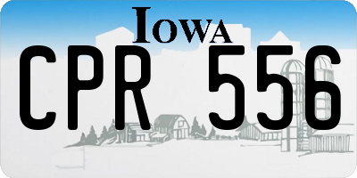 IA license plate CPR556