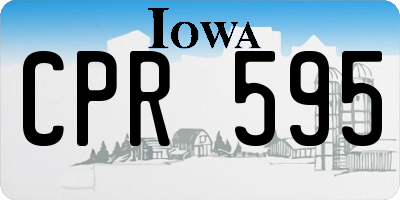 IA license plate CPR595