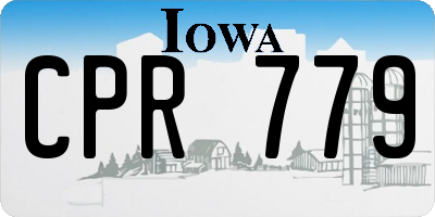 IA license plate CPR779