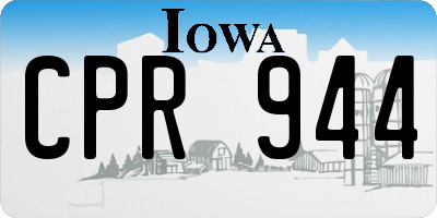 IA license plate CPR944