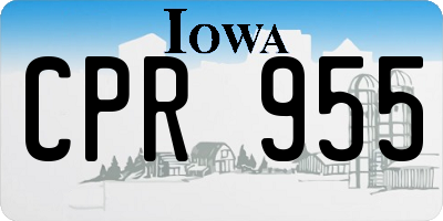 IA license plate CPR955