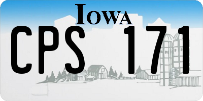 IA license plate CPS171