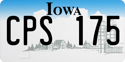 IA license plate CPS175