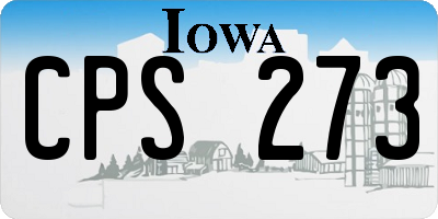 IA license plate CPS273