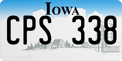 IA license plate CPS338