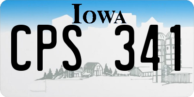 IA license plate CPS341