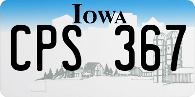 IA license plate CPS367