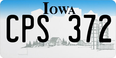 IA license plate CPS372