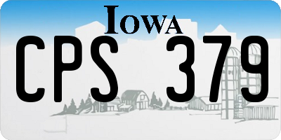 IA license plate CPS379