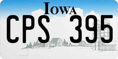 IA license plate CPS395