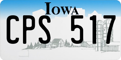 IA license plate CPS517