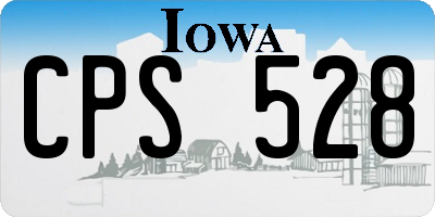 IA license plate CPS528