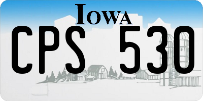 IA license plate CPS530