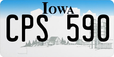 IA license plate CPS590