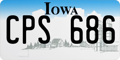 IA license plate CPS686
