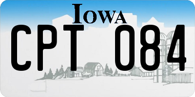 IA license plate CPT084