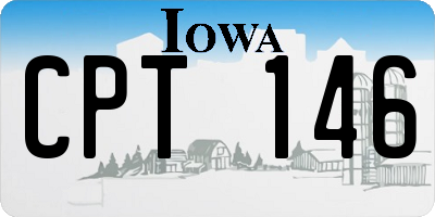 IA license plate CPT146