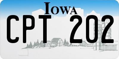 IA license plate CPT202