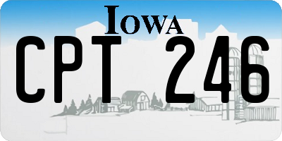 IA license plate CPT246