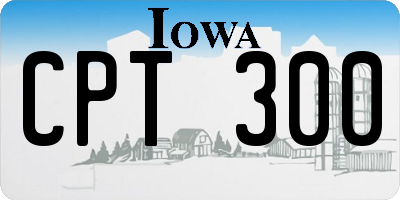 IA license plate CPT300