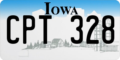 IA license plate CPT328