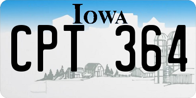 IA license plate CPT364
