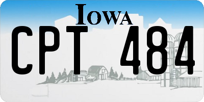 IA license plate CPT484